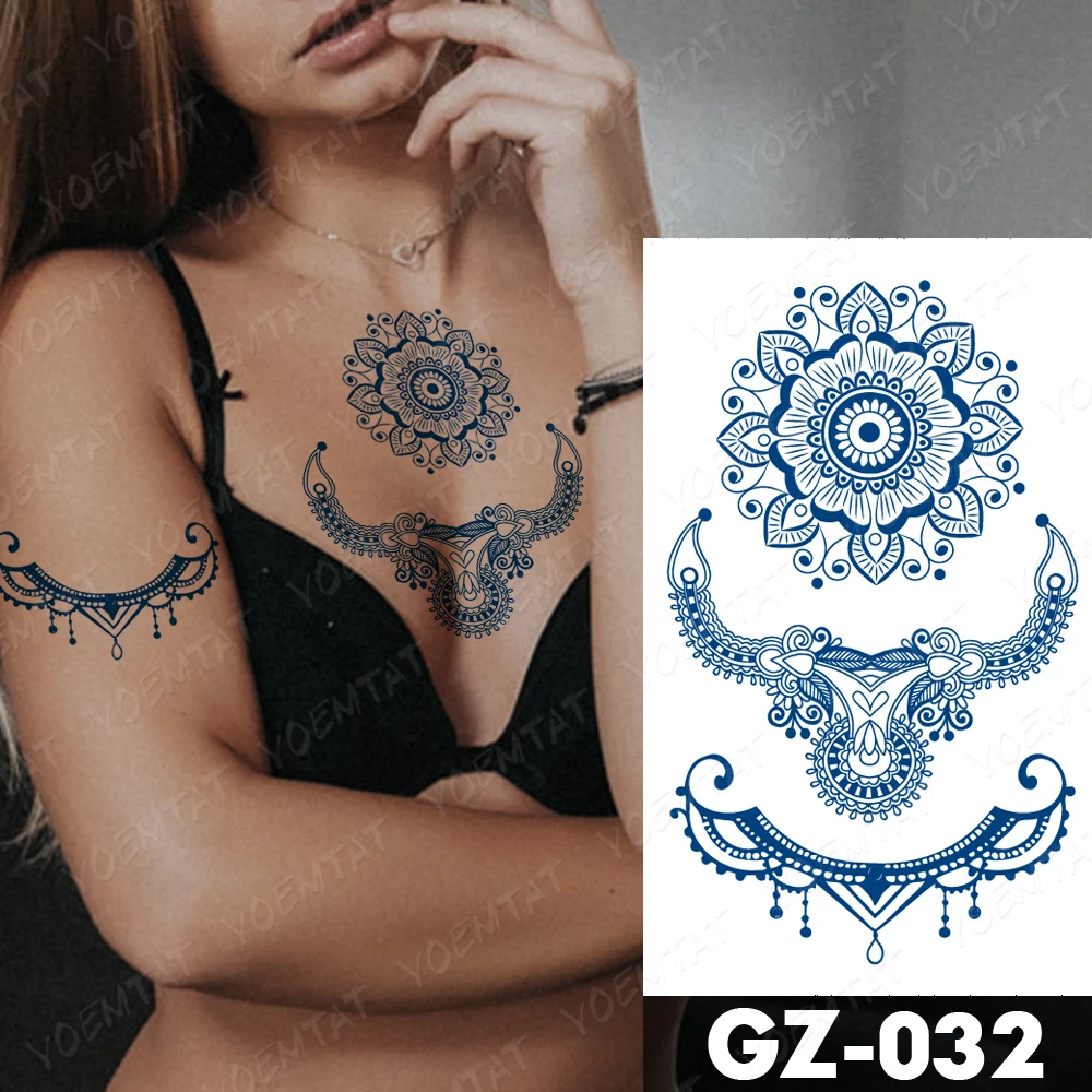 Mandala Grace Temporary Tattoo Set