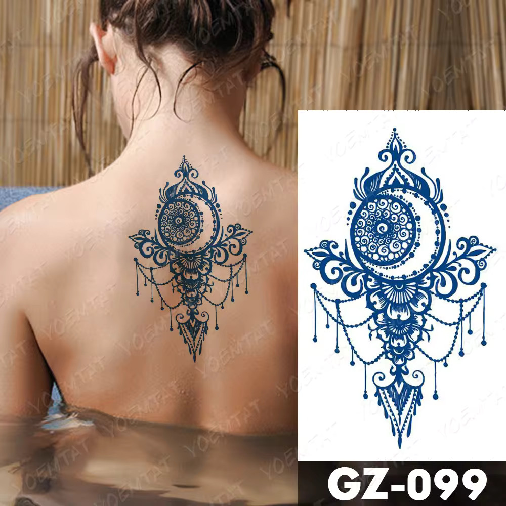 Elegant Mandala Lace Temporary Tattoo