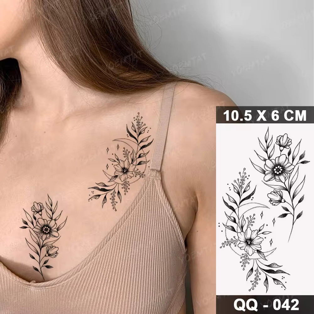 Delicate Blossom Shoulder Tattoo
