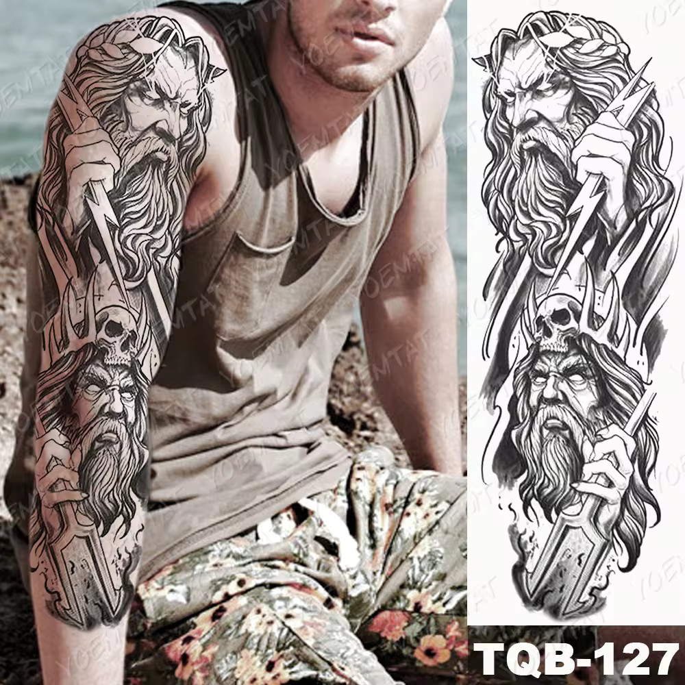 Norse God Tattoo Sleeve
