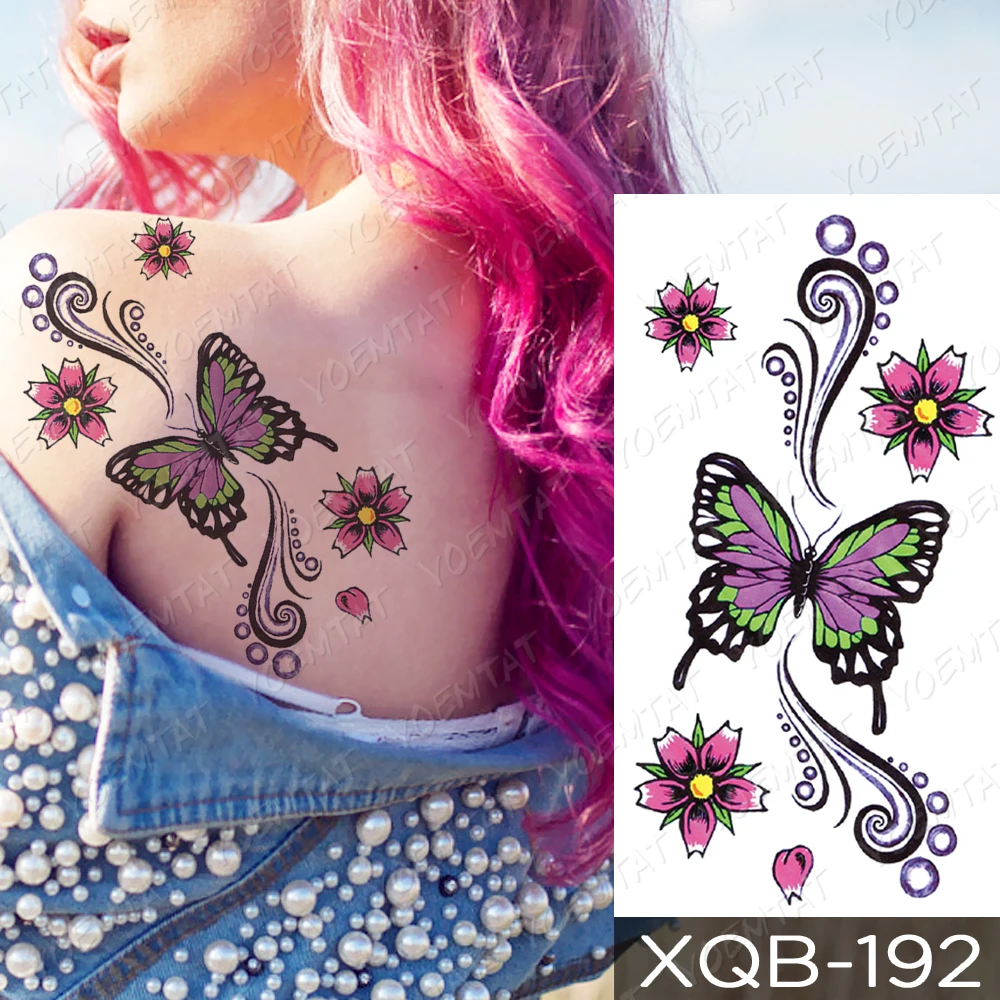 Vivid Butterfly & Florals