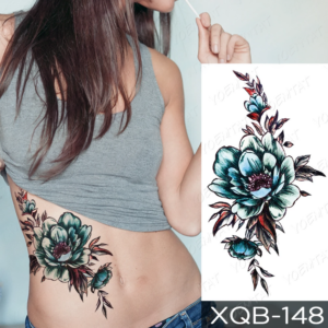 Blossom Whisper - Chic Floral Temporary Tattoo for Women