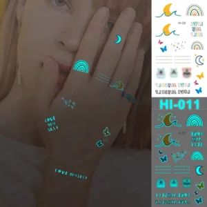 Colorful Creations Glow-In-The-Dark Temporary Tattoos